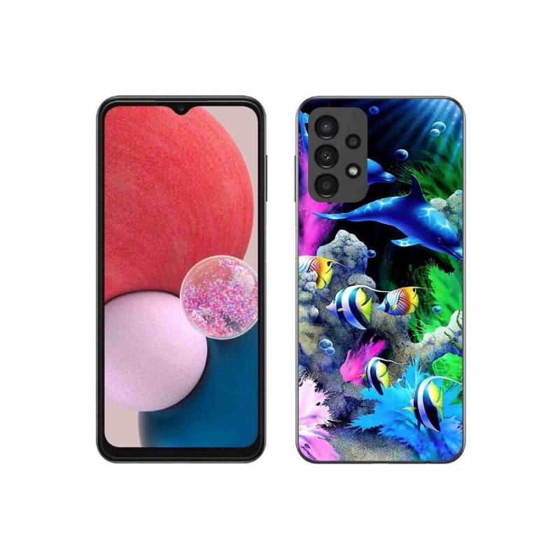 Gél tok mmCase a Samsung Galaxy A13 4G készülékhez - tengeri világ