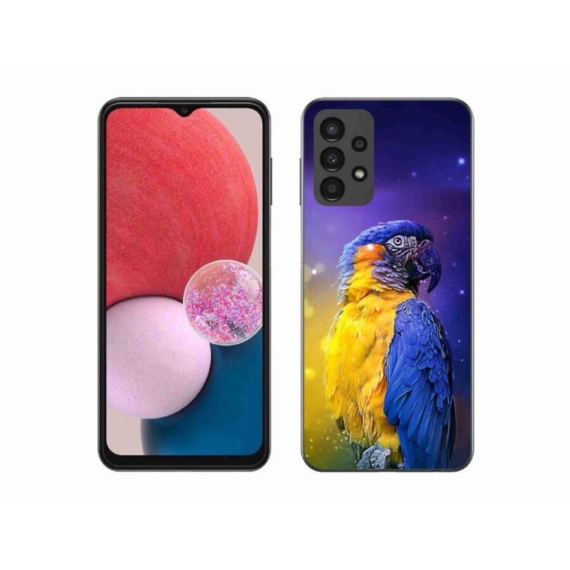Gél tok mmCase a Samsung Galaxy A13 4G készülékhez - papagáj ara 1