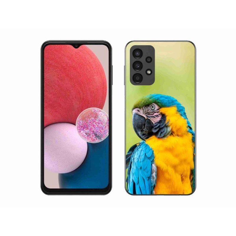 Gél tok mmCase a Samsung Galaxy A13 4G készülékhez - papagáj ara 2