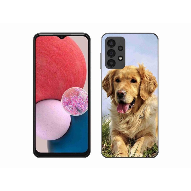 Gél tok mmCase a Samsung Galaxy A13 4G készülékhez - arany retriever
