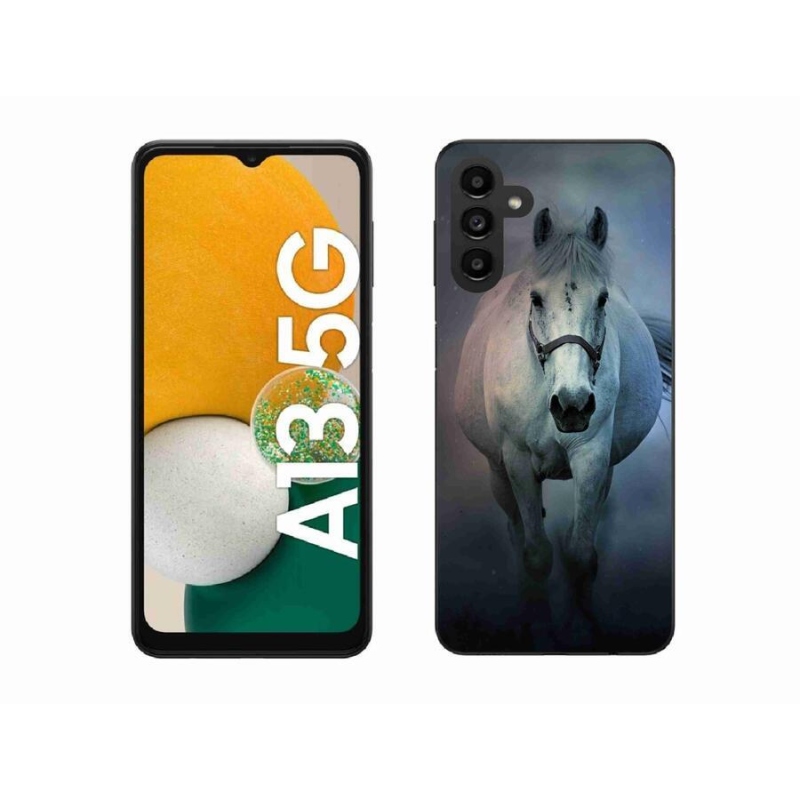 Gél tok mmCase Samsung Galaxy A13 5G - futó fehér lóhoz