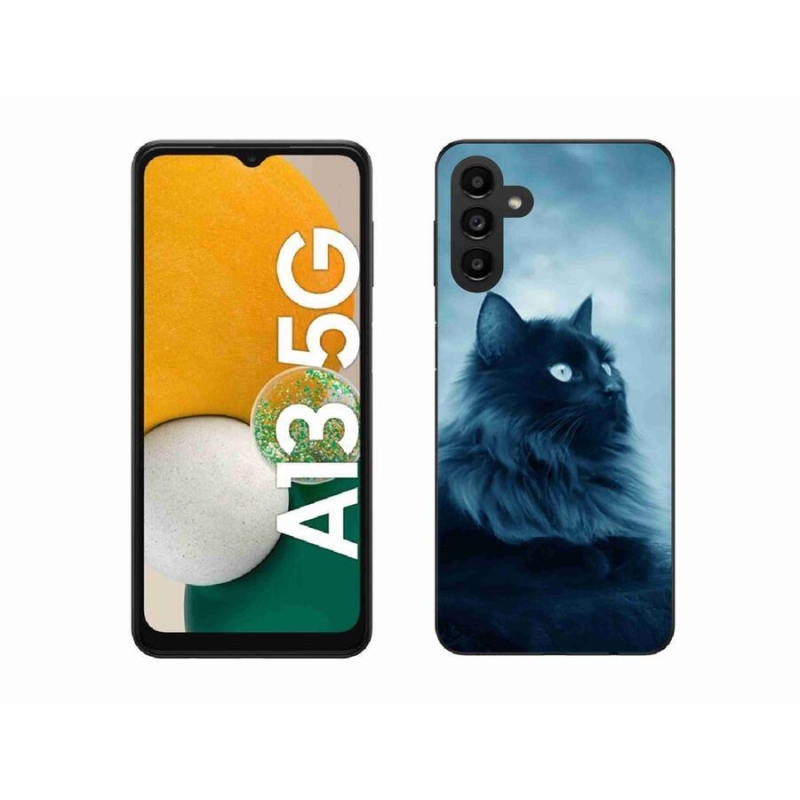 Gél tok mmCase Samsung Galaxy A13 5G - fekete macska 1