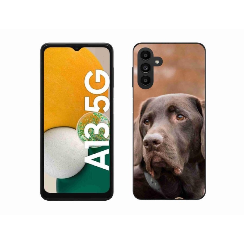 Gél tok mmCase a Samsung Galaxy A13 5G készülékhez - barna labrador