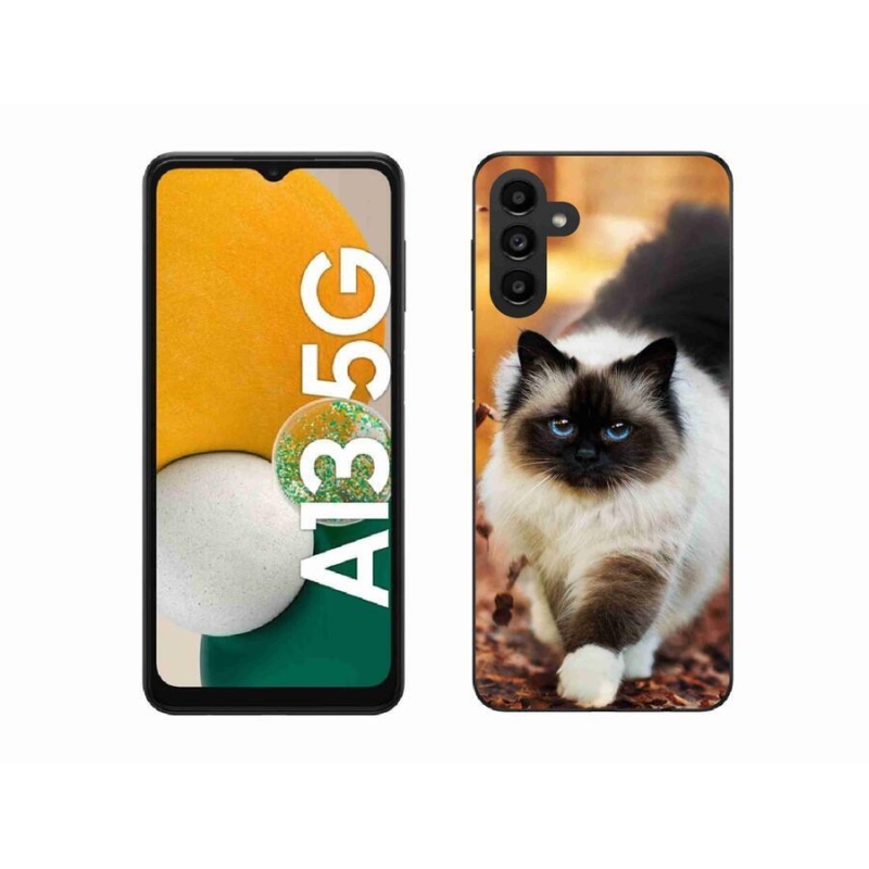 Gél tok mmCase a Samsung Galaxy A13 5G készülékhez - macska