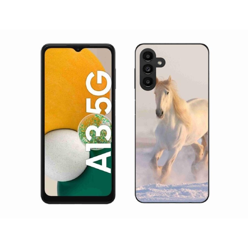 Gél tok mmCase a Samsung Galaxy A13 5G készülékhez - ló a hóban