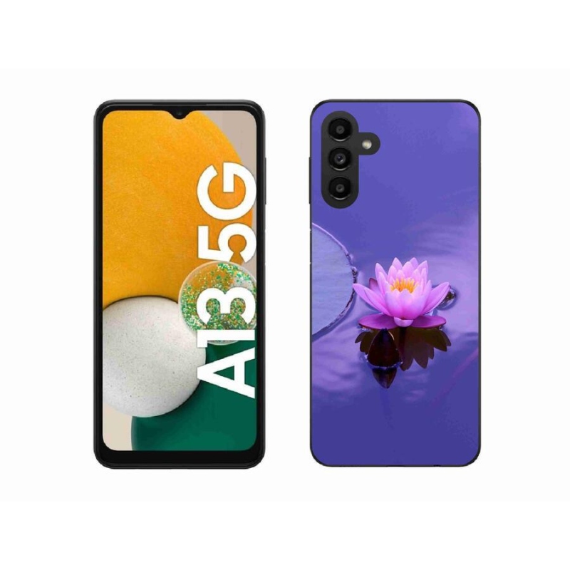 Gél tok mmCase a mobil Samsung Galaxy A13 5G - virág a felszínen