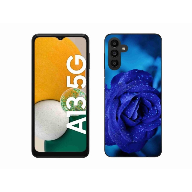 Gél tok mmCase Samsung Galaxy A13 5G - kék rózsa