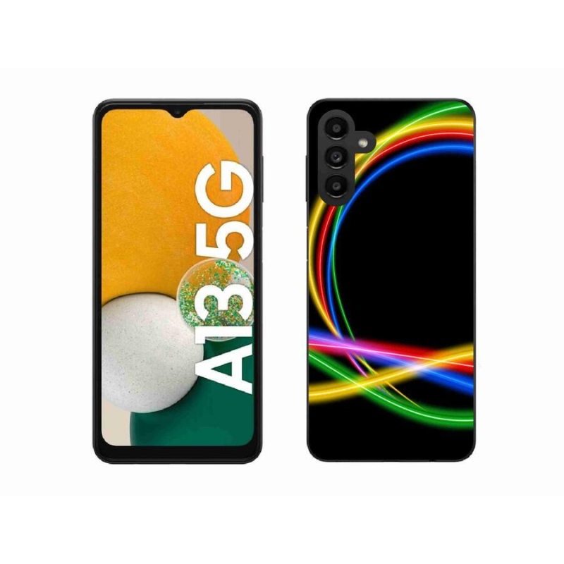 Gél tok mmCase a Samsung Galaxy A13 5G készülékhez - neon körök