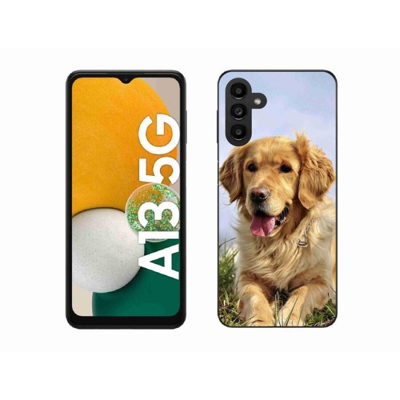 Gél tok mmCase a Samsung Galaxy A13 5G készülékhez - arany retriever