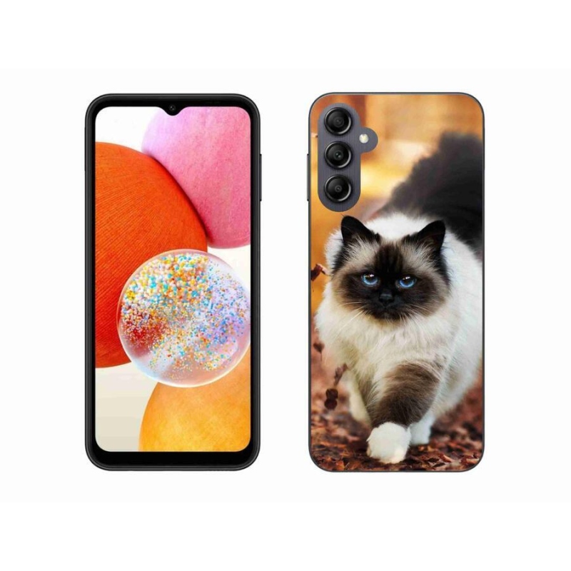 Gél tok mmCase a Samsung Galaxy A14 4G/5G készülékhez - macska