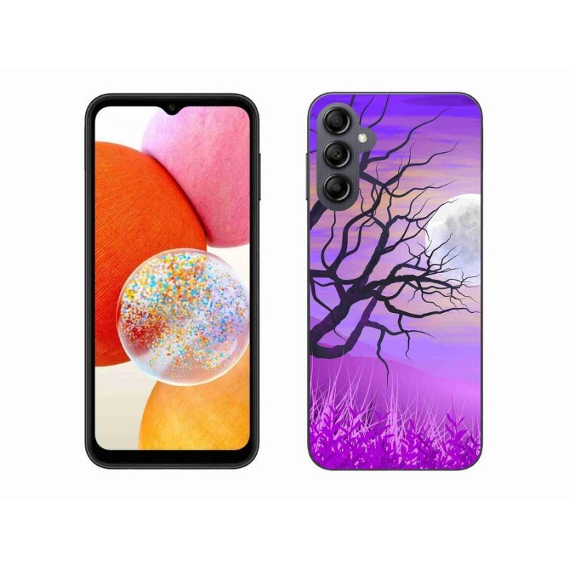 Gél tok mmCase a Samsung Galaxy A14 4G/5G készülékhez - rajzfilmes kidőlt fa