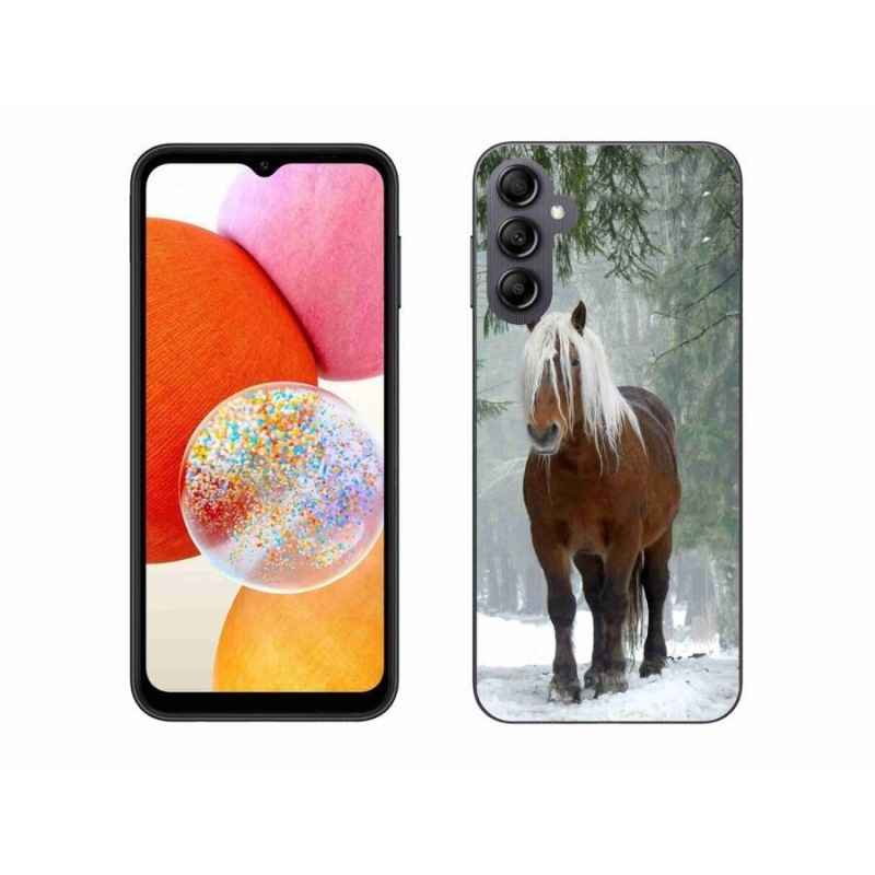 Gél tok mmCase a Samsung Galaxy A14 4G/5G készülékhez - ló az erdőben