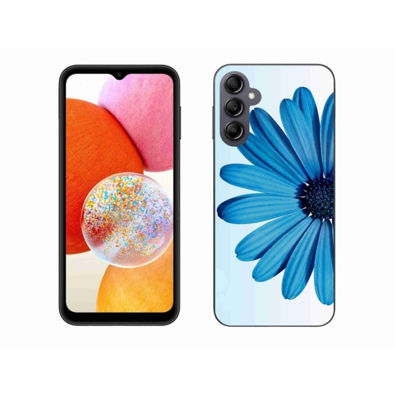 Gél tok mmCase Samsung Galaxy A14 4G/5G készülékhez - kék színű margaréta