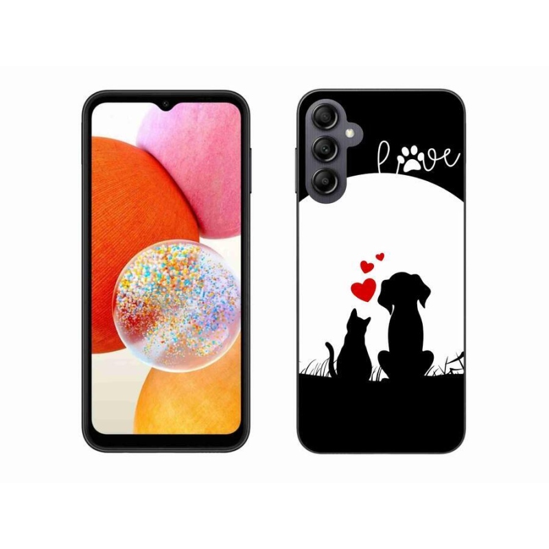 Gél tok mmCase a Samsung Galaxy A14 4G/5G készülékhez - állati szeretet
