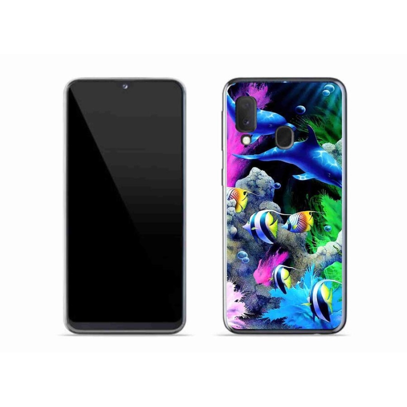 Gél tok mmCase mobiltelefonhoz Samsung Galaxy A20e - tengeri világ