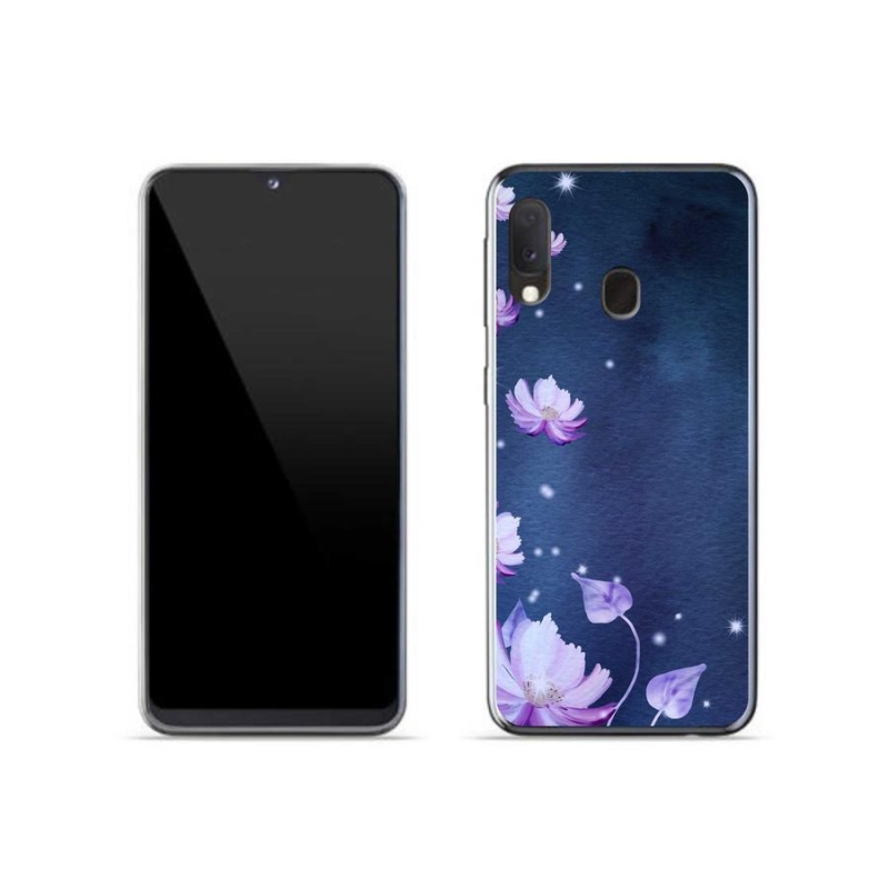 Gél tok mmCase mobiltelefonhoz Samsung Galaxy A20e - hulló virágok