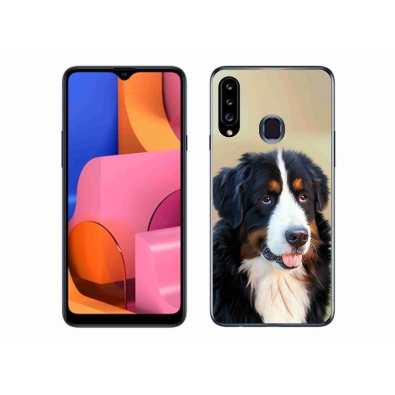 Gél tok mmCase Samsung Galaxy A20s készülékhez - Berni hegyi kutya