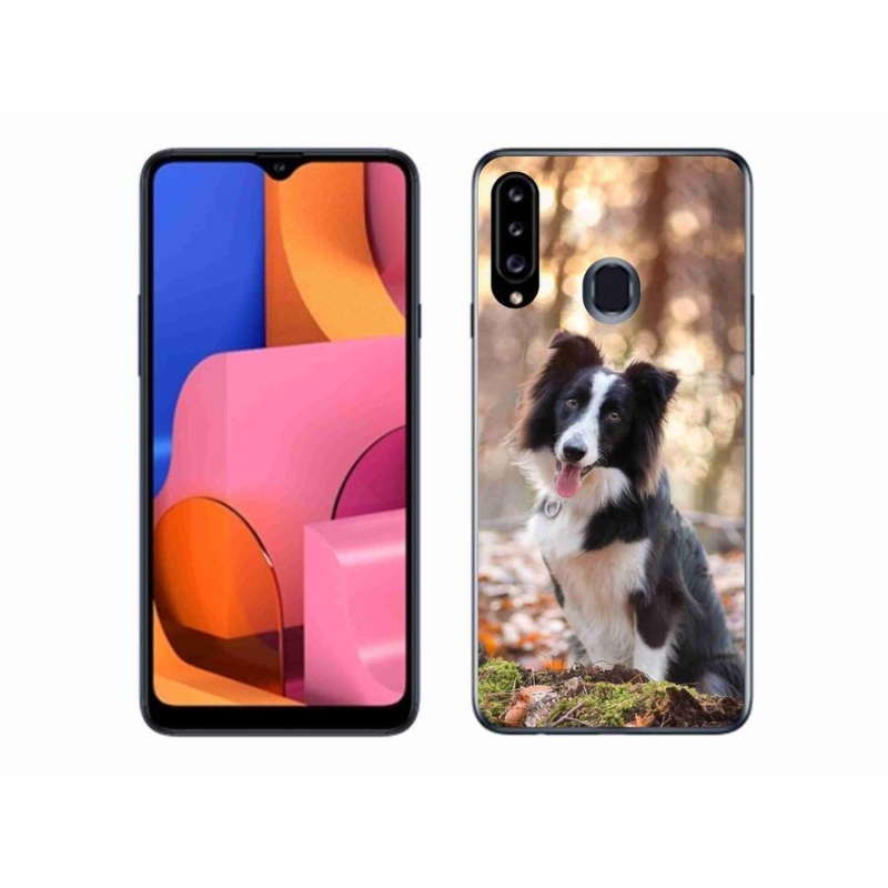 Gél tok mmCase a Samsung Galaxy A20s készülékhez - border colie 1