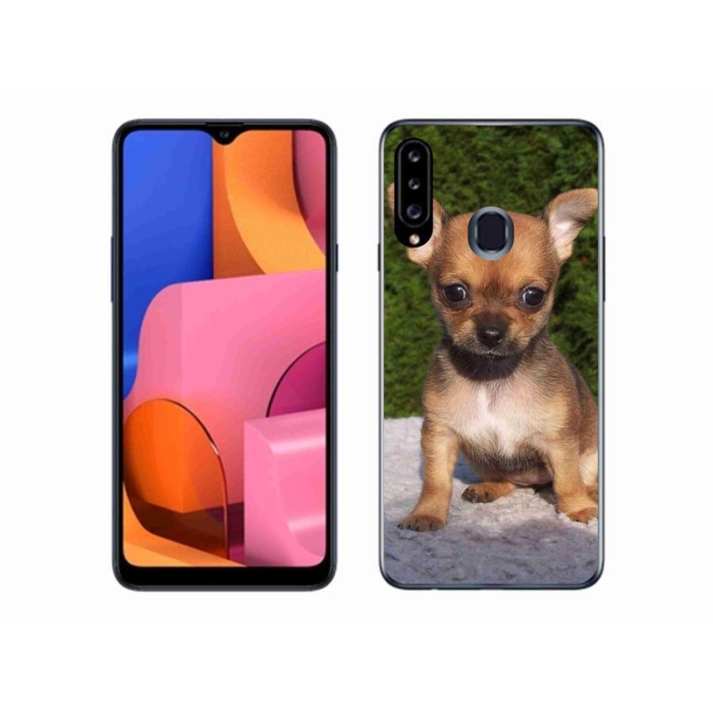 Gél tok mmCase mobil Samsung Galaxy A20s - chihuahua 3