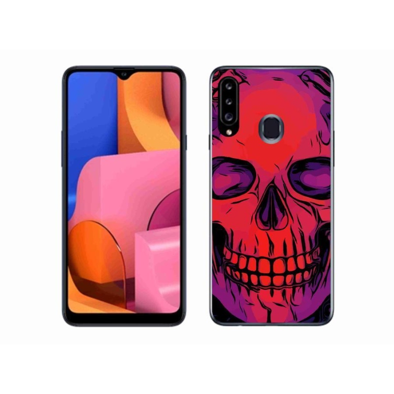 Gél tok mmCase Samsung Galaxy A20s készülékhez - koponya