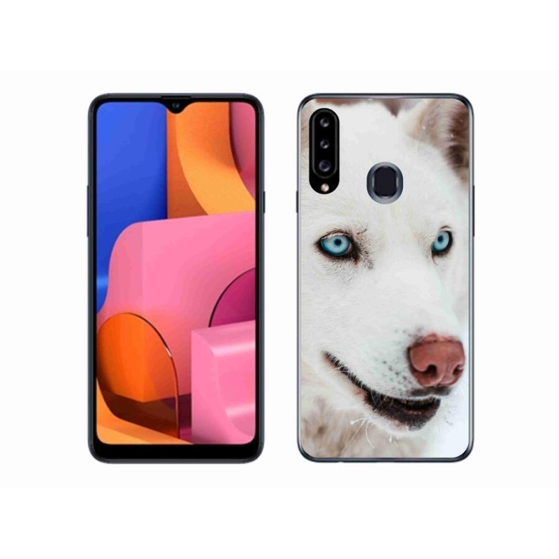 Gél tok mmCase a Samsung Galaxy A20s készülékhez - kutyaszemmel nézve