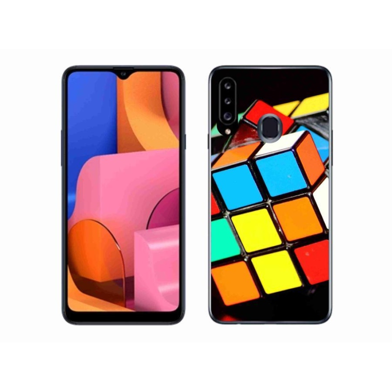 Gél tok mmCase Samsung Galaxy A20s készülékhez - Rubik-kocka