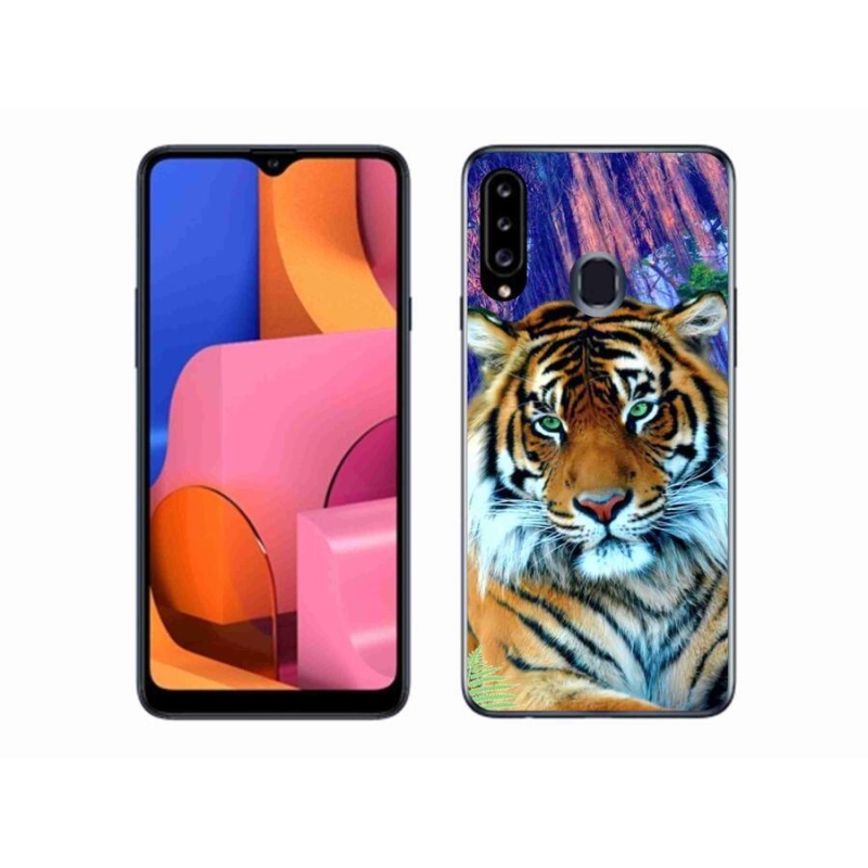 Gél tok mmCase Samsung Galaxy A20s készülékhez - tigris