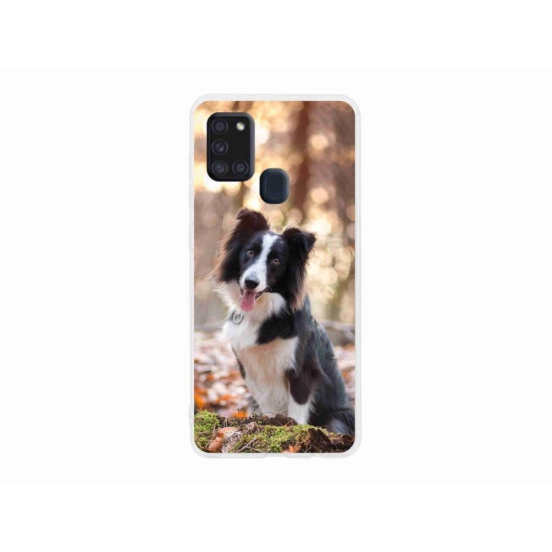 Gél tok mmCase a Samsung Galaxy A21s készülékhez - border colie 1