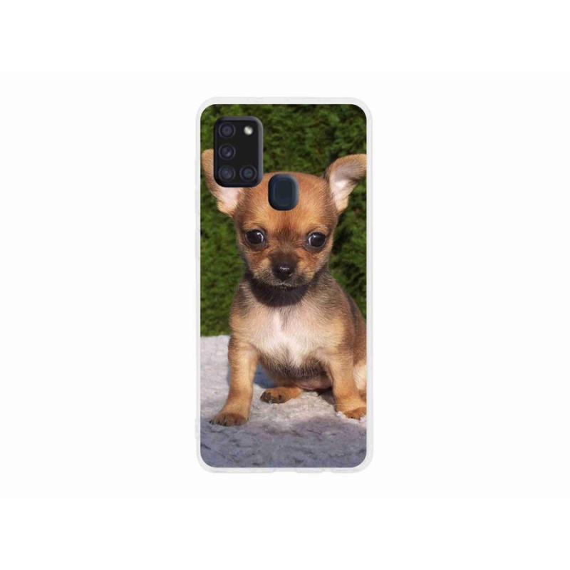 Gél tok mmCase mobil Samsung Galaxy A21s - chihuahua 3