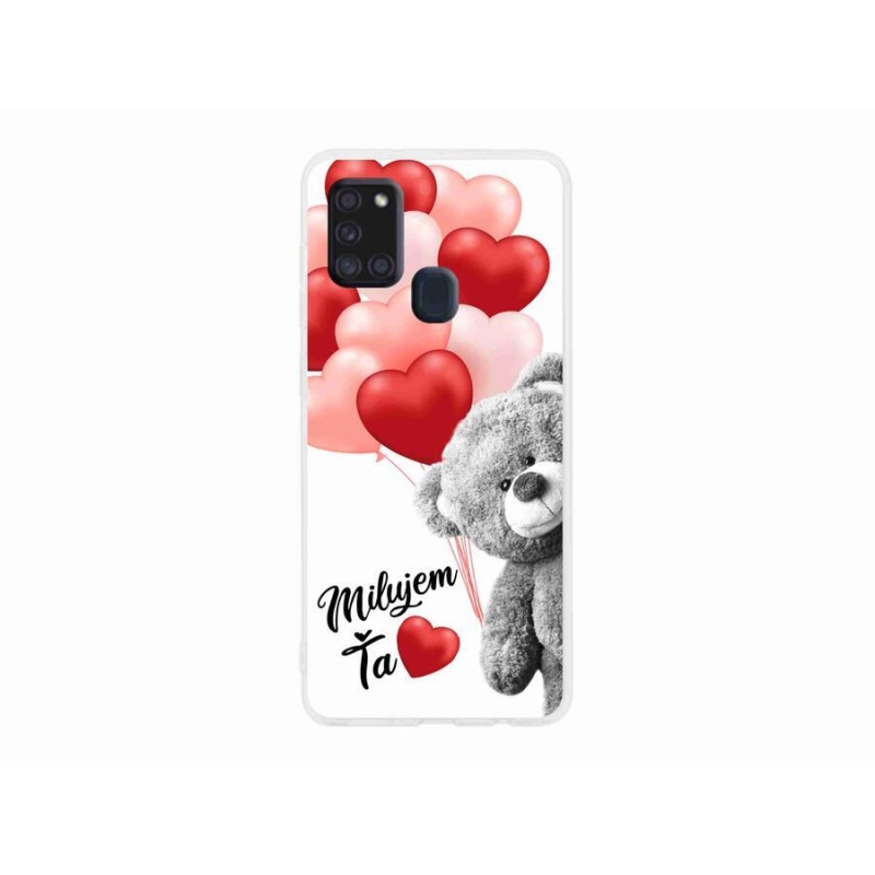 Gél tok mmCase a Samsung Galaxy A21s készülékhez - I love you