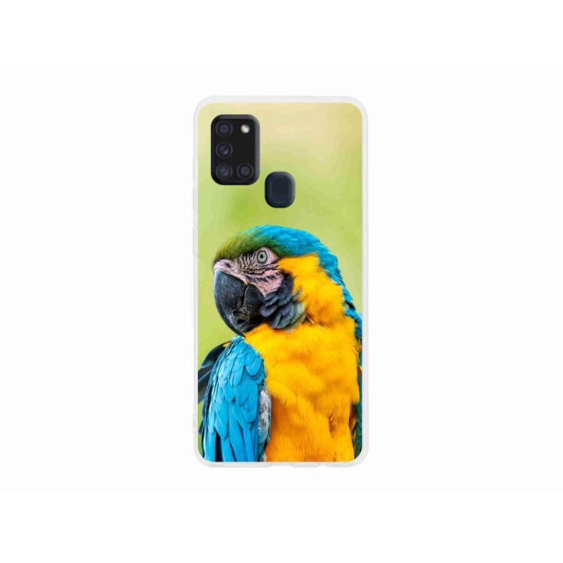 Gél tok mmCase Samsung Galaxy A21s készülékhez - papagáj ara 2