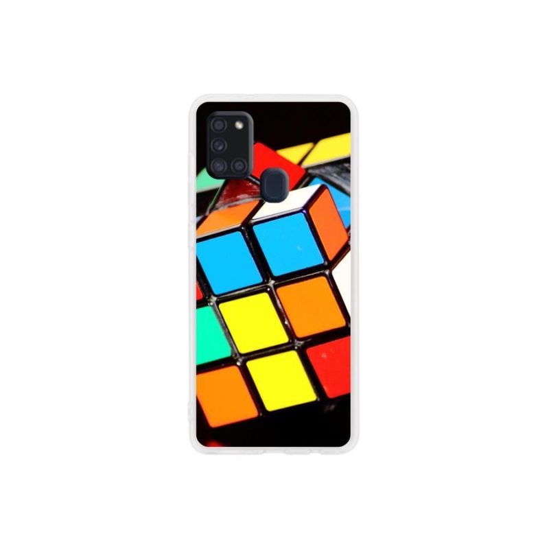 Gél tok mmCase Samsung Galaxy A21s készülékhez - Rubik-kocka