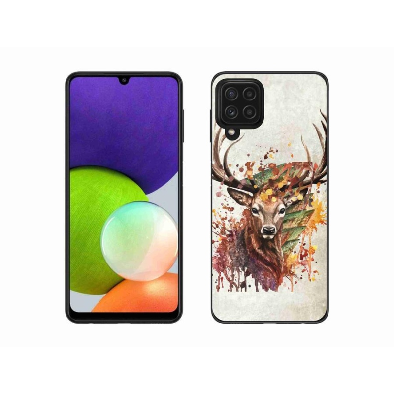 Gél tok mmCase a Samsung Galaxy A22 4G készülékhez - szarvas 1