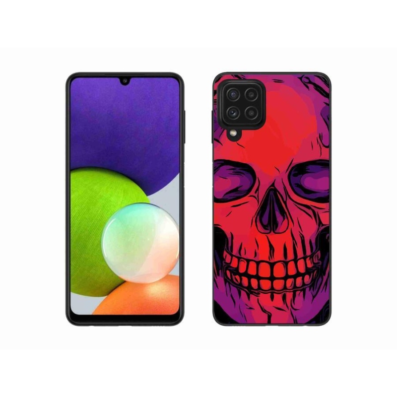Gél tok mmCase a Samsung Galaxy A22 4G készülékhez - koponya