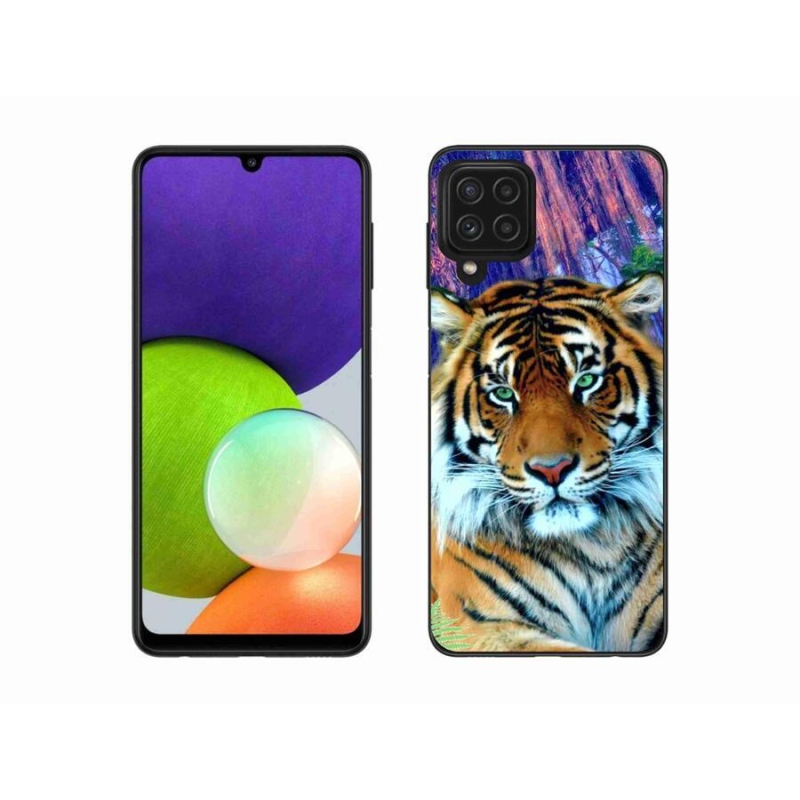 Gél tok mmCase a Samsung Galaxy A22 4G készülékhez - tigris