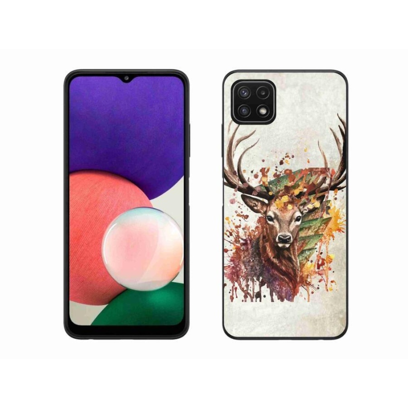 Gél tok mmCase a Samsung Galaxy A22 5G készülékhez - szarvas 1
