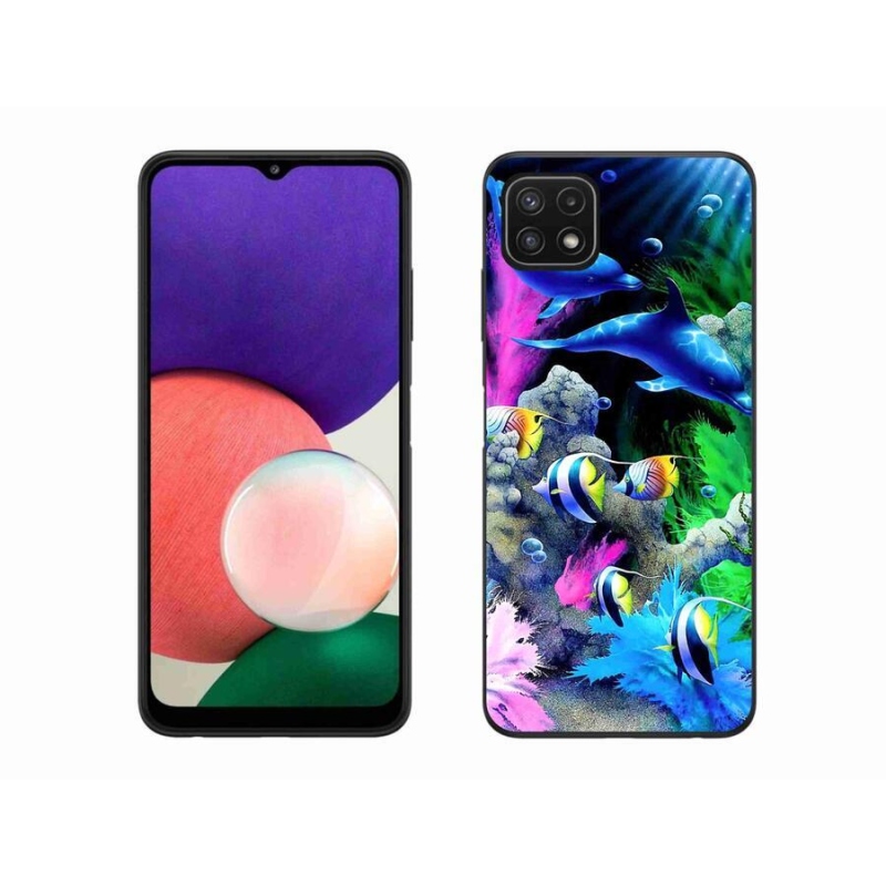 Gél tok mmCase a Samsung Galaxy A22 5G készülékhez - tengeri világ