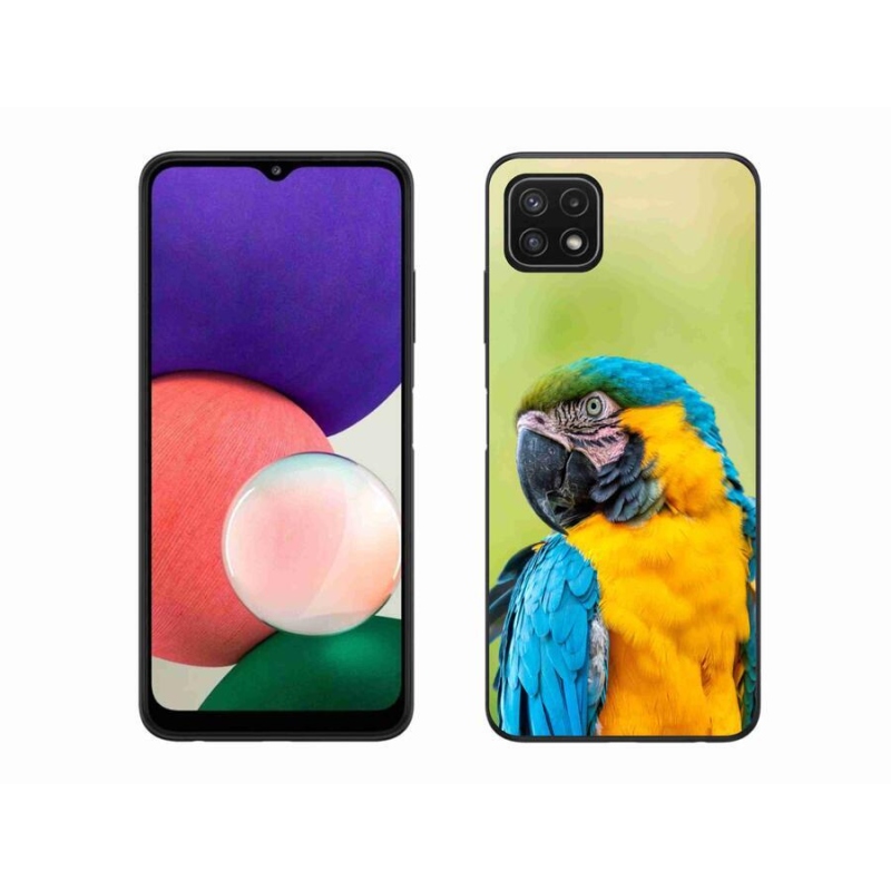 Gél tok mmCase a Samsung Galaxy A22 5G készülékhez - papagáj ara 2