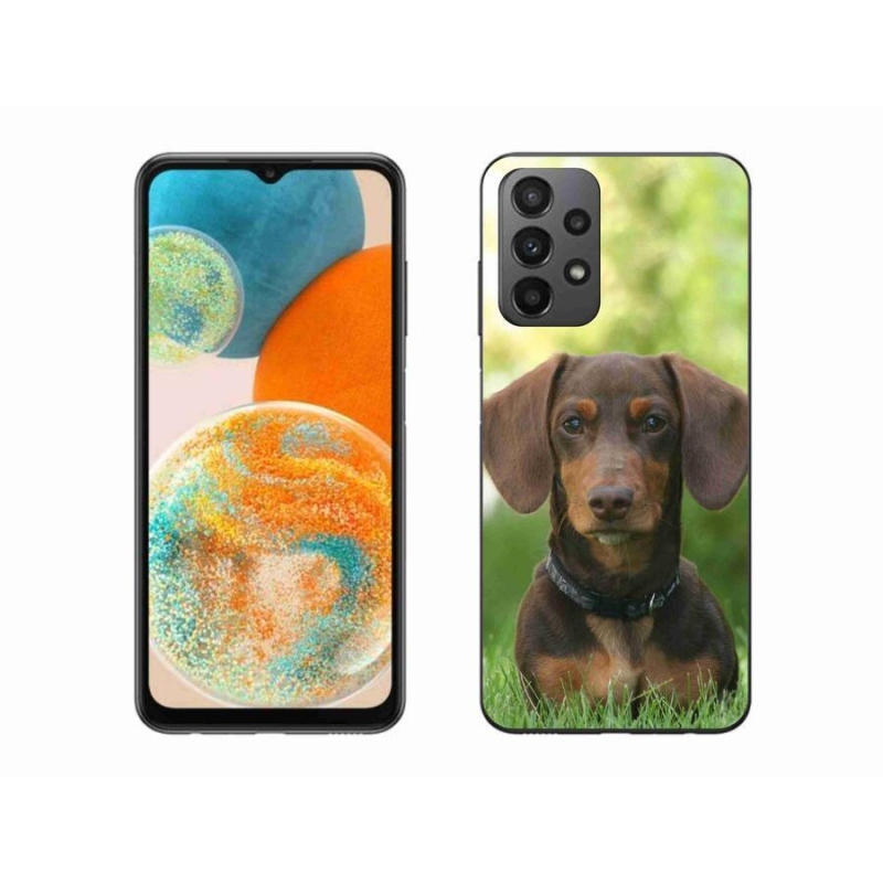 Gél tok mmCase Samsung Galaxy A23 4G/5G készülékhez - barna tacskó