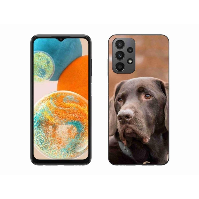 Gél tok mmCase a Samsung Galaxy A23 4G/5G készülékhez - barna labrador