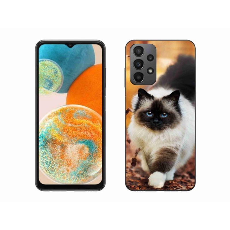 Gél tok mmCase a Samsung Galaxy A23 4G/5G készülékhez - macska