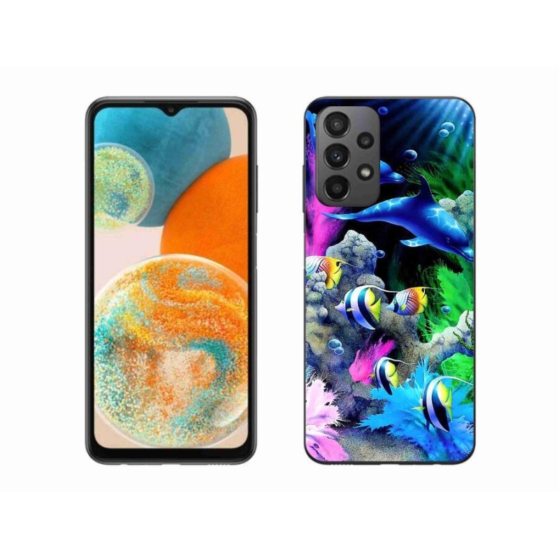 Gél tok mmCase a Samsung Galaxy A23 4G/5G készülékhez - tengeri világ