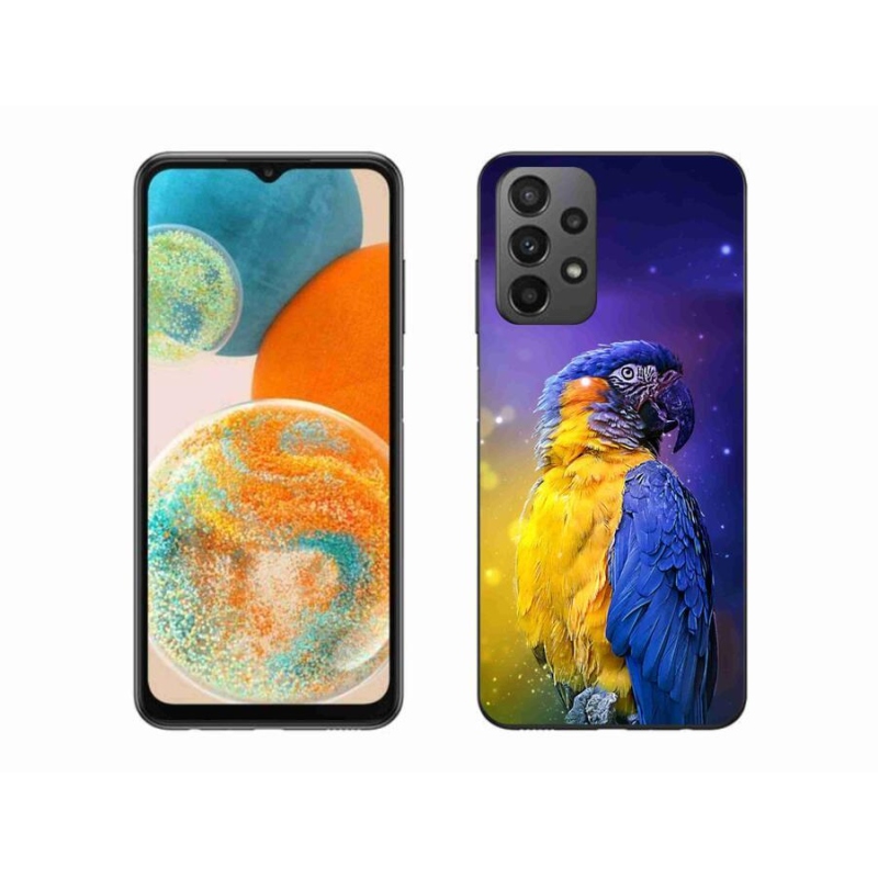 Gél tok mmCase a Samsung Galaxy A23 4G/5G készülékhez - papagáj ara 1