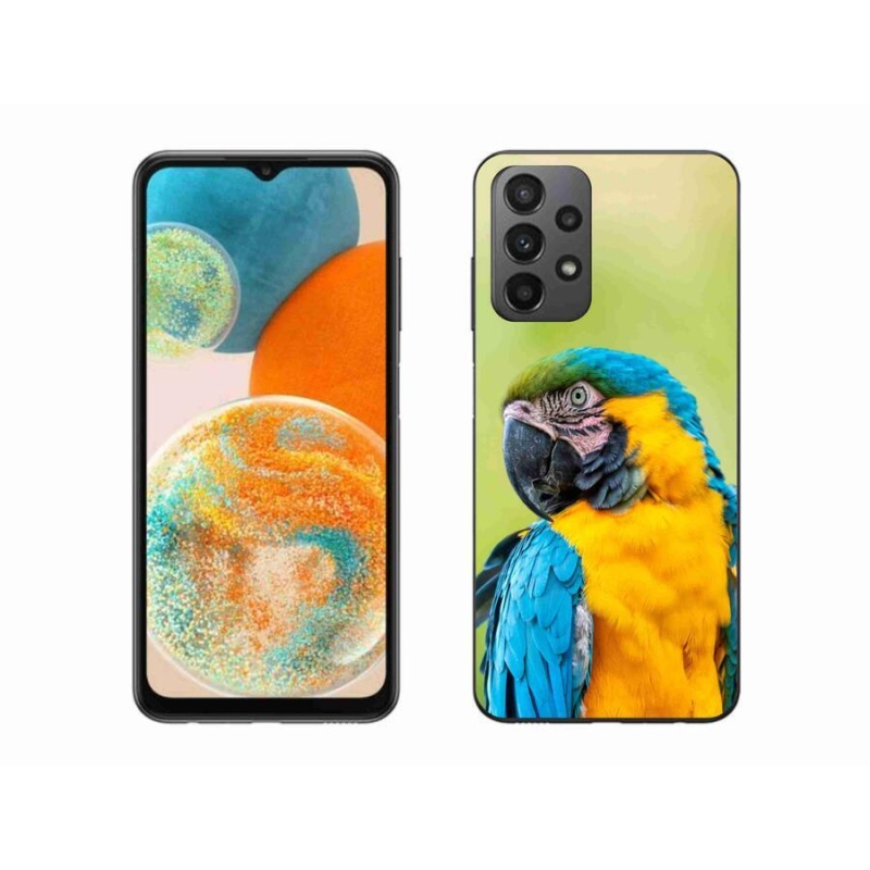 Gél tok mmCase a Samsung Galaxy A23 4G/5G készülékhez - papagáj ara 2
