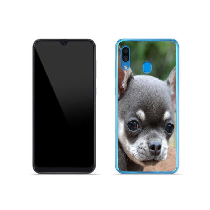 Gél tok mmCase mobiltelefonhoz Samsung Galaxy A30 - chihuahua