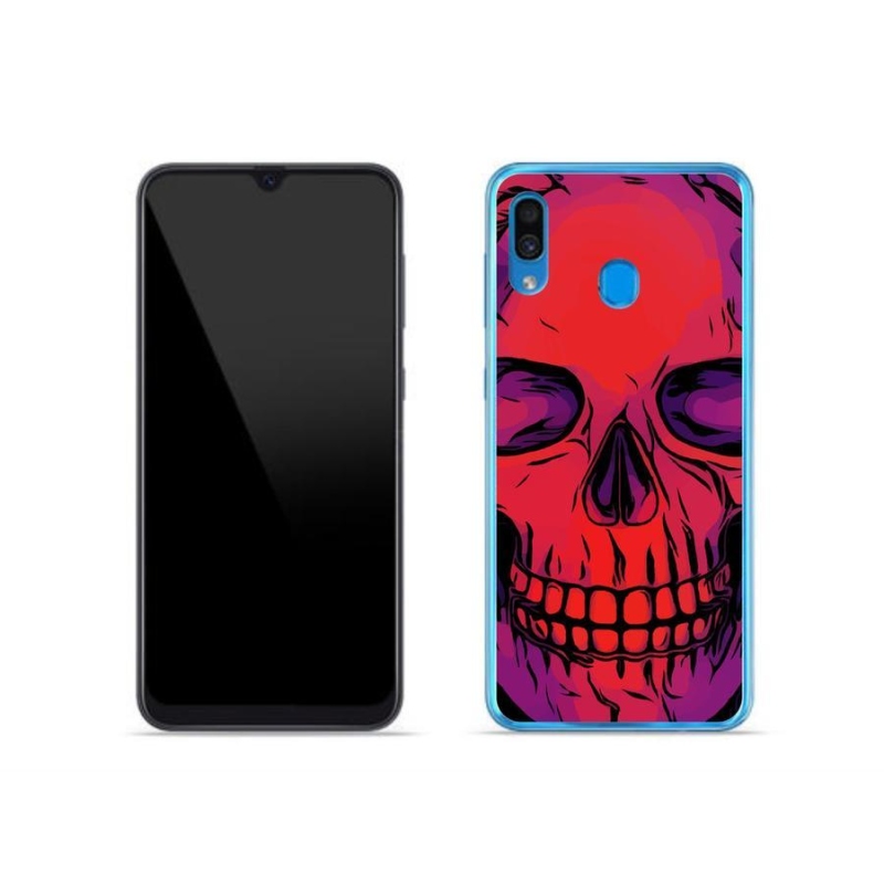 Gél tok mmCase Samsung Galaxy A30 készülékhez - koponya