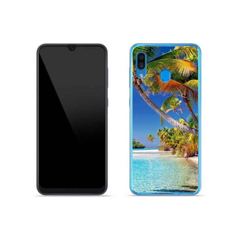 Gél tok mmCase mobiltelefonhoz Samsung Galaxy A30 - tengerparti strand