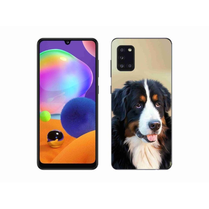 Gél tok mmCase mobiltelefonhoz Samsung Galaxy A31 - Berni hegyi kutya