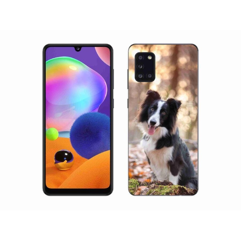 Gél tok mmCase mobiltelefonhoz Samsung Galaxy A31 - border colie 1