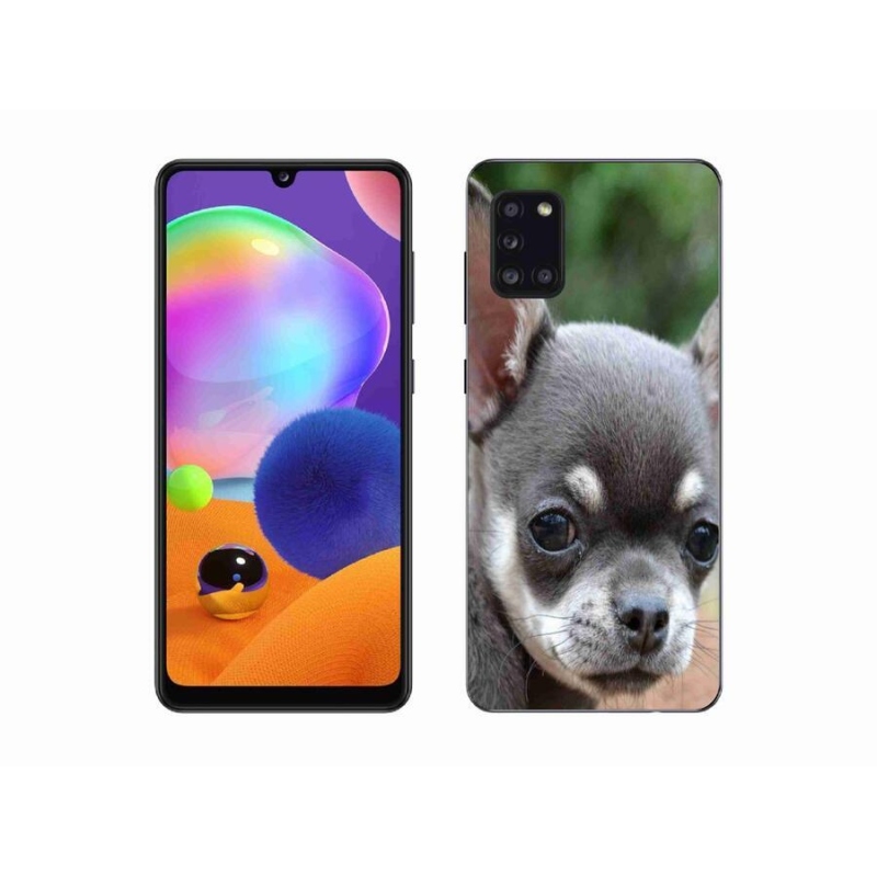 Gél tok mmCase mobiltelefonhoz Samsung Galaxy A31 - chihuahua